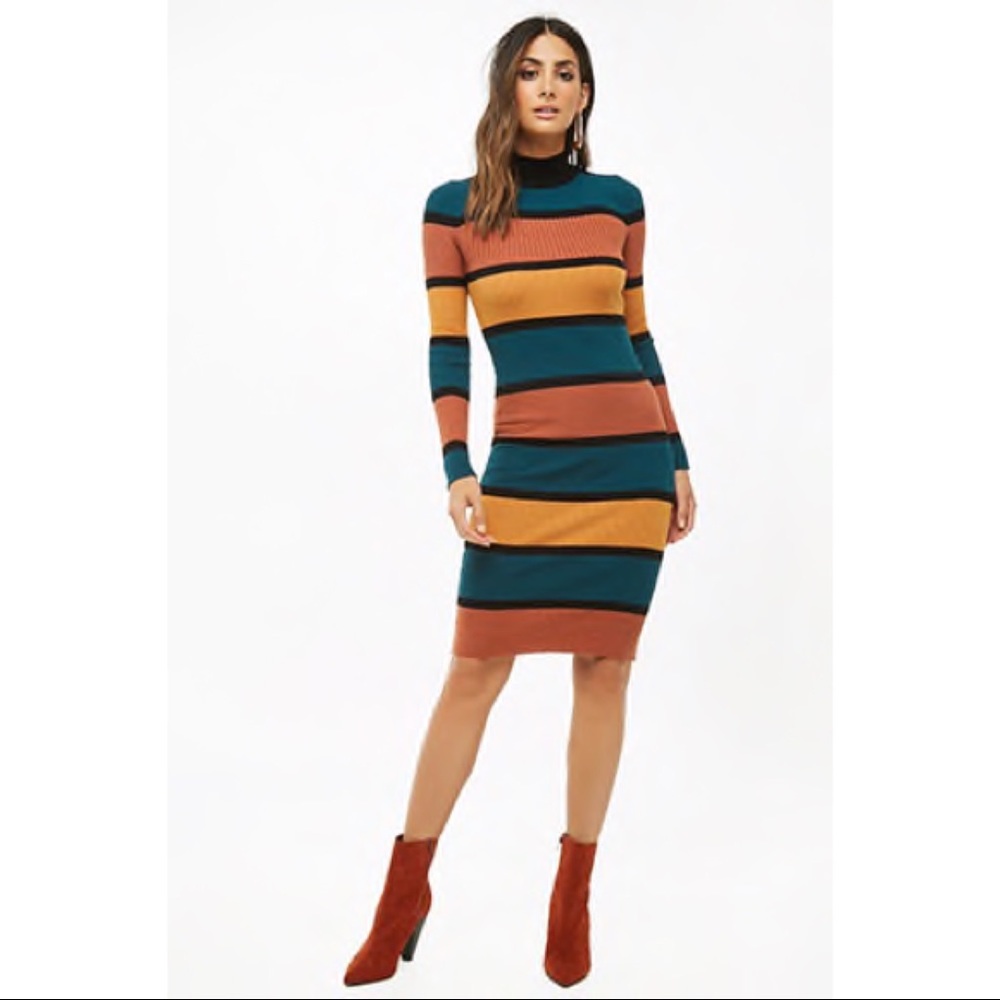 Striped Sweater Dress